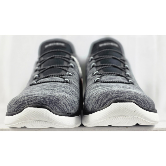Skechers Slip-Ins, Air-Cooled Memory Foam Comfort, Black/Gray Size 9 Wide Fit - Picture 4 of 12